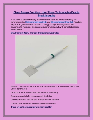 Clean Energy Frontiers How These Technologies Enable Breakthroughs