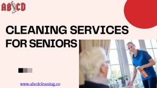 Reliable Cleaning Services for Seniors
