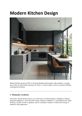 Modern Kitchen Design