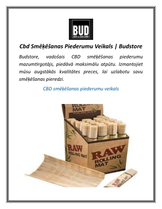 Cbd Smēķēšanas Piederumu Veikals  Budstore
