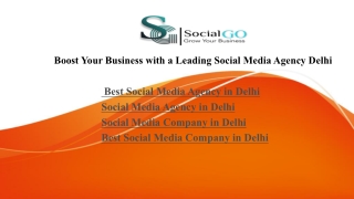 Get the Best Social Media Services in Delhi with SocialGo