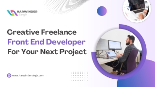 Professional Freelance Front End Developer for Your Project