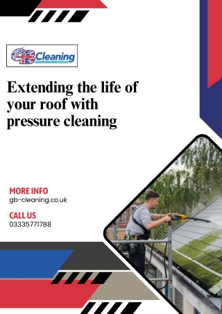 Extending the life of your roof with pressure cleaning