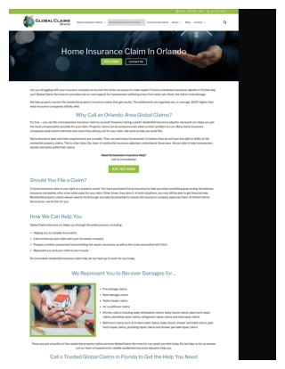 Home Insurance Claim Florida