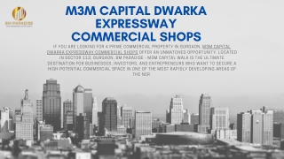 M3M Capital Dwarka Expressway Commercial Shops