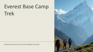 Everest Base Camp Trek with inside link
