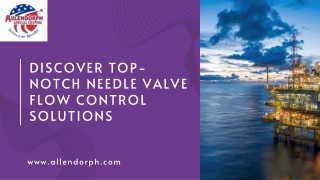 Discover Top-Notch Needle Valve Flow Control Solutions