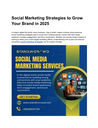 Social Marketing Strategies to Grow Your Brand in 2025