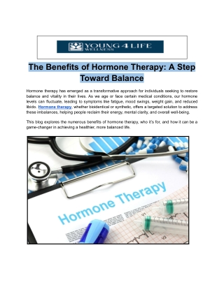 The Benefits of Hormone Therapy_ A Step Toward Balance