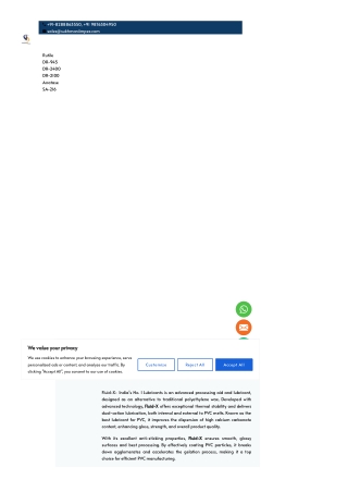 El mejor lubricante para PVC