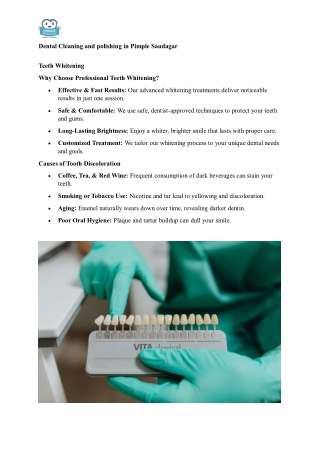 Dental Cleaning & Polishing in Pimple Saudagar