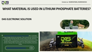 What Material is used in Lithium Phosphate Batteries