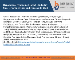 Hepatorenal Syndrome Market