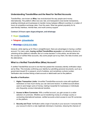 How to Open a Verified Wise Account in – 2025 Updated Guide (1)