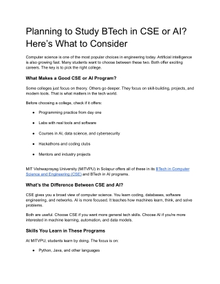 Planning to Study BTech in CSE or AI_ Here’s What to Consider