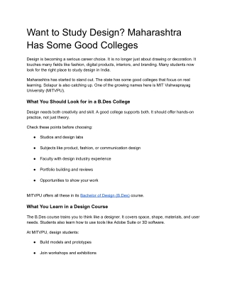 Want to Study Design_ Maharashtra Has Some Good Colleges
