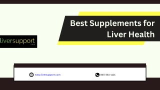 Best Supplements for Liver Health - liversupport.com