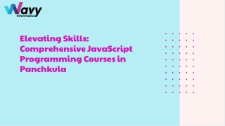 Best JavaScript Programming Courses in Panchkula – Wavy Informatics