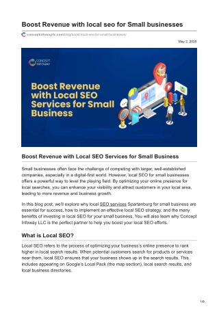 conceptinfowayllc.com-Boost Revenue with local seo for Small businesses