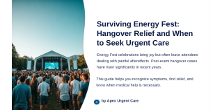 Surviving Energy Fest Hangover Relief and When to Seek Urgent Care