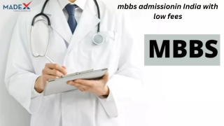 MBBS Admissionin India with low Fees
