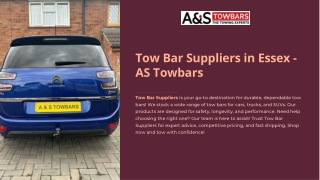 Tow bar suppliers