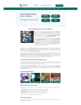 Fistula Specialist in Shoranur - Dr. Raviram S