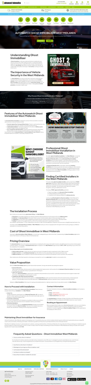 Ghost Installer West Midlands