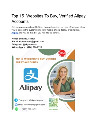 Can foreigners have an Alipay account?