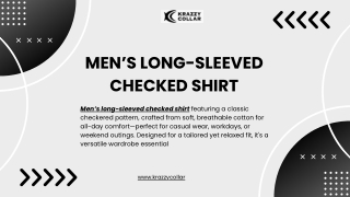 mens long sleeve checked shirt