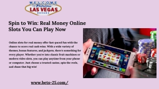 Real Money Slots with Free Spins and Bonuses