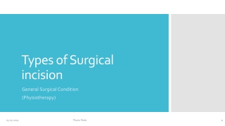 Surgical incision (Physiotherapy) (General Surgical Incision)