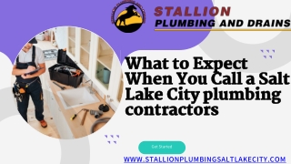 What to Expect When You Call a Salt Lake City plumbing contractors