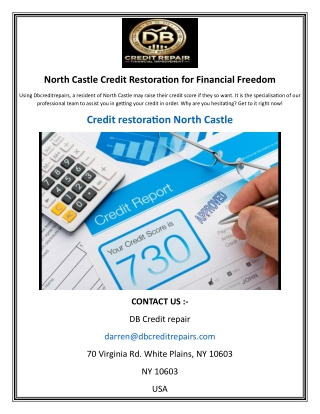 North Castle Credit Restoration for Financial Freedom