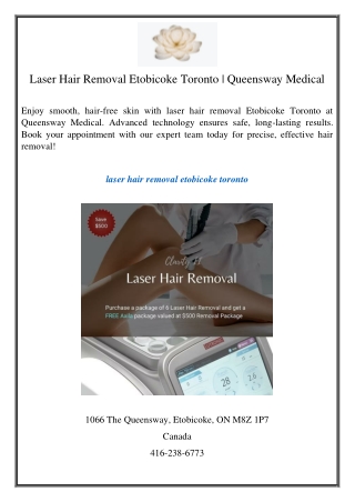 Laser Hair Removal Etobicoke Toronto  Queensway Medical