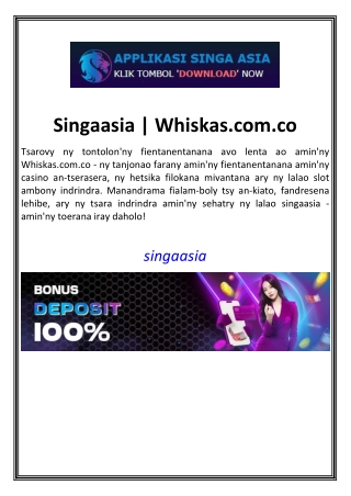 Singaasia  Whiskas.com.co