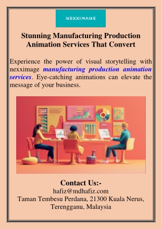 Stunning Manufacturing Production Animation Services That Convert