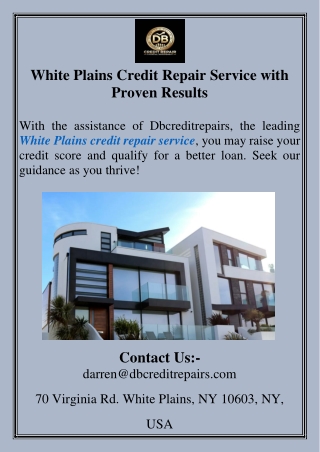 White Plains Credit Repair Service with Proven Results