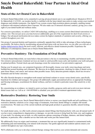 Smyle Dental Bakersfield