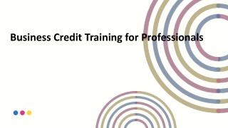 Business Credit Training for Professionals