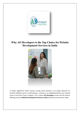 Professional Website Design | AO Developers