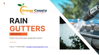 Rain Gutters Tustin CA