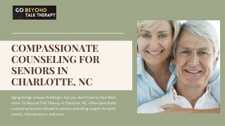 Supportive Counseling for Seniors in Charlotte, NC