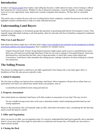 We Buy Land: Should You Sell to These Companies?