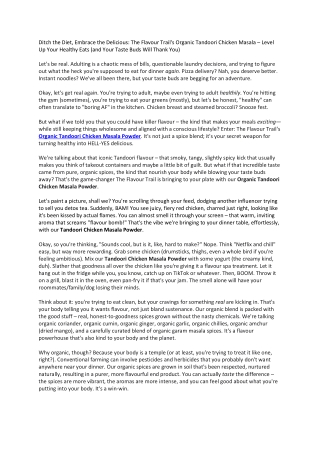 Tandoori Chicken Masala Powder