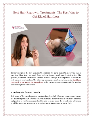 Best Hair Regrowth Treatments: The Best Way to Get Rid of Hair Loss