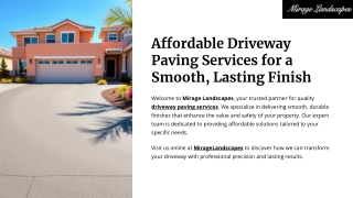 Driveway Paving Services: Your Complete Guide to a Durable Driveway