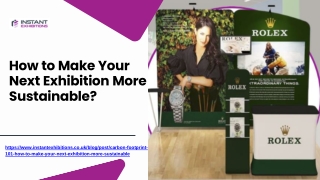 How to Make Your Next Exhibition More Sustainable