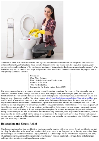 Top 10 Outdoor Fire Pit Benefits