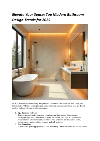 Modern Bathroom Designs